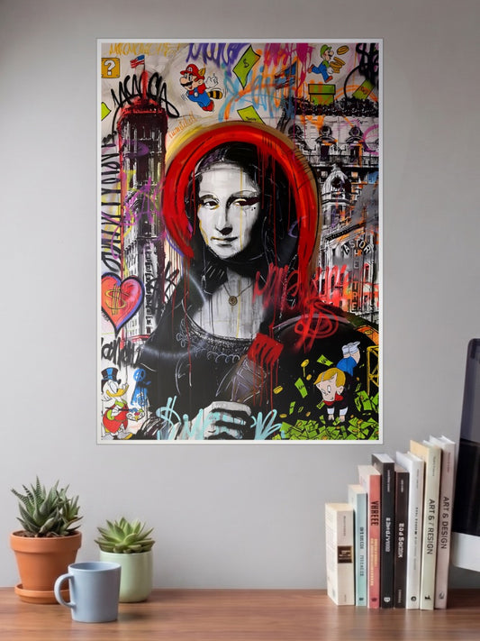 Monalisa Abstract Poster