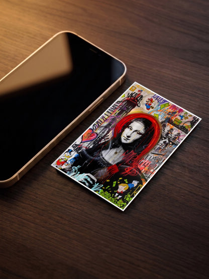 Monalisa Abstract Poster