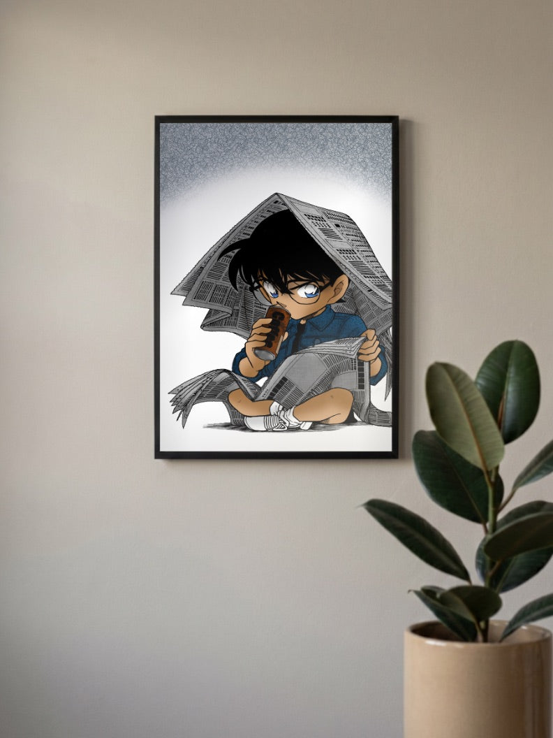 Conan Edogawa Detective Conan Anime Poster