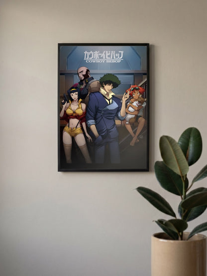 Spike and Faye Cowboy Bebop Anime Poster