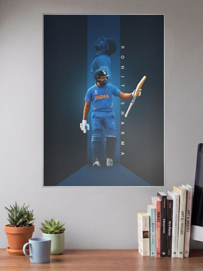 Rohit Sharma World Cup 2019 Cricket Poster