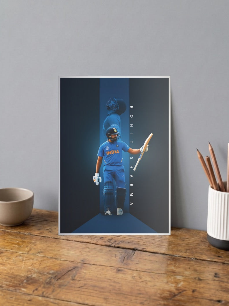 Rohit Sharma World Cup 2019 Cricket Poster