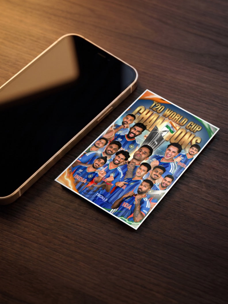 India T20 World Cup 2026 Cricket Poster