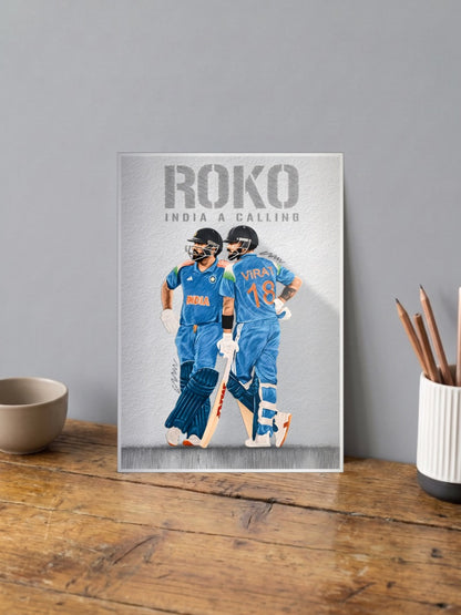 Rohit and Virat RoKo Cricket Poster