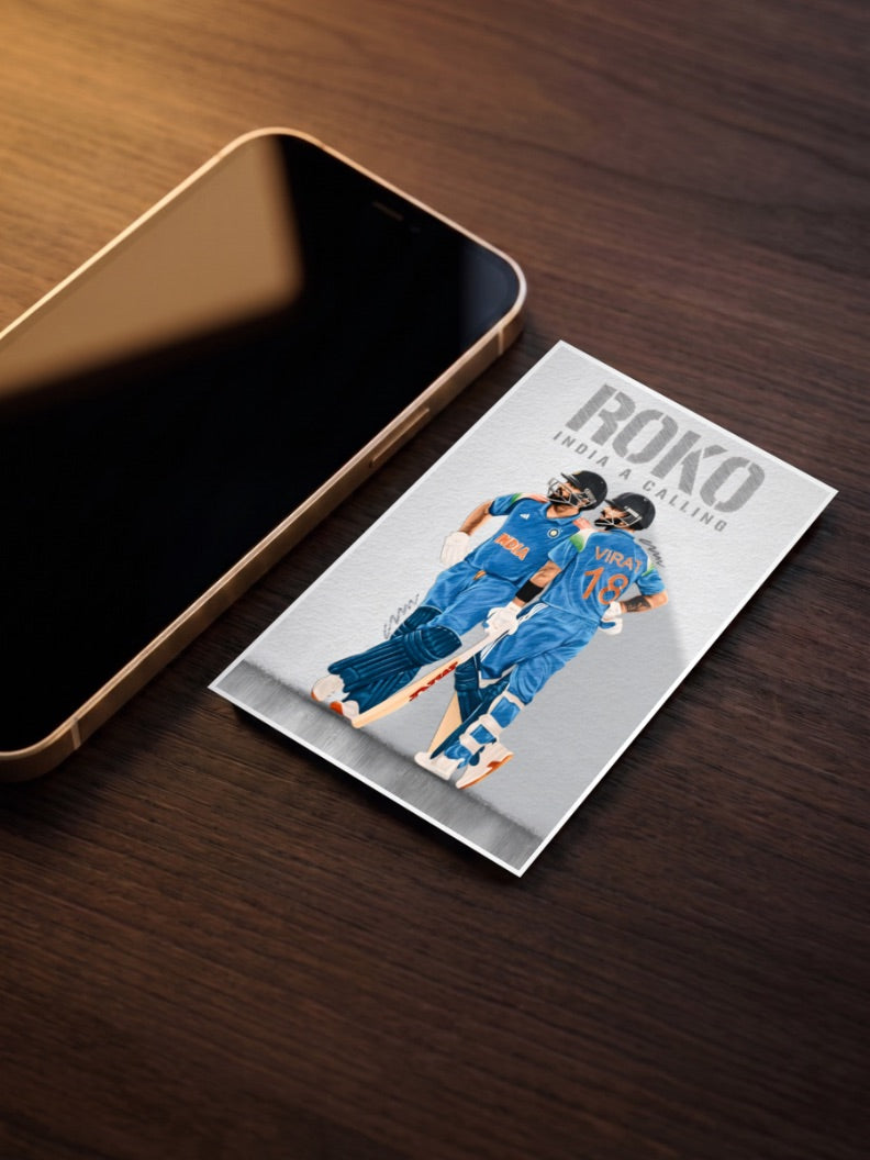 Rohit and Virat RoKo Cricket Poster