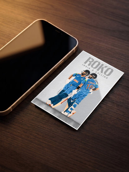 Rohit and Virat RoKo Cricket Poster