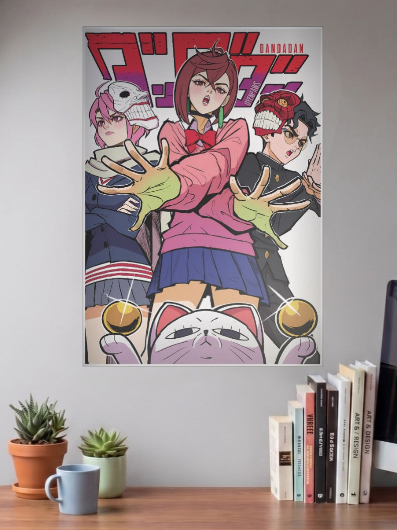 Dandadan Skull Mask Trio Anime Poster