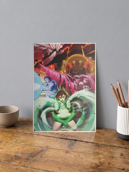 Dandadan Battle Scene Anime Poster