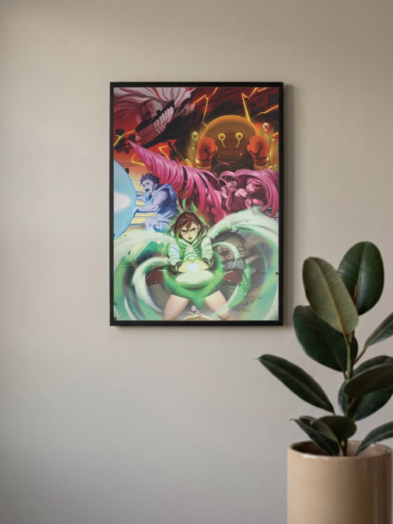 Dandadan Battle Scene Anime Poster