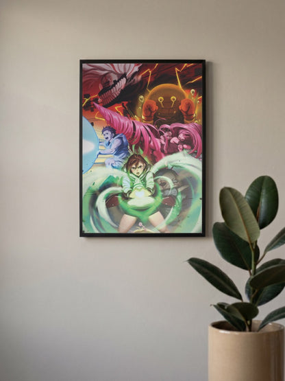Dandadan Battle Scene Anime Poster