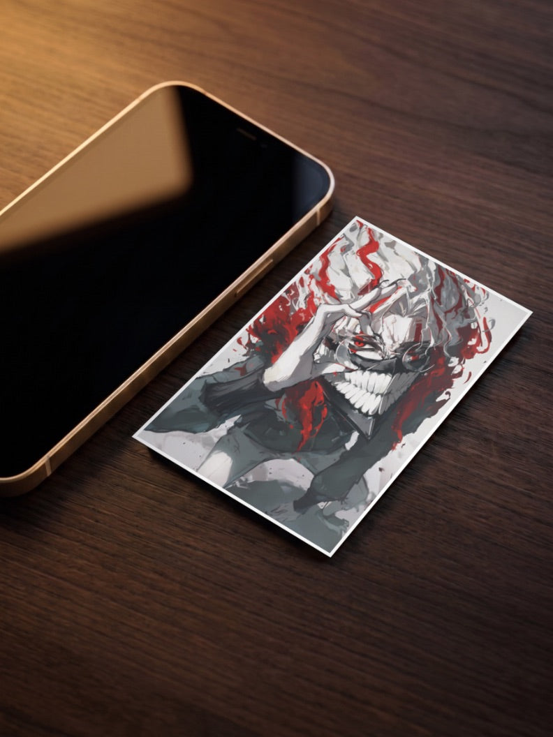 Dandadan Ink Demon Art Anime Poster