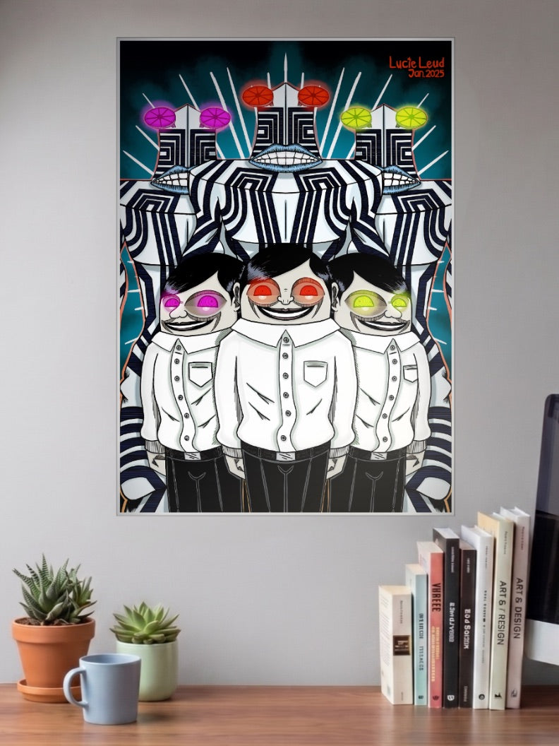 Maneki Cat Turbo Granny Anime Poster
