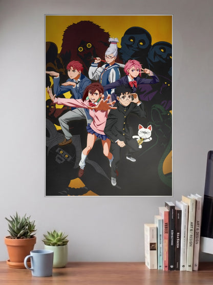 Dandadan Cast Action Pose Anime Poster