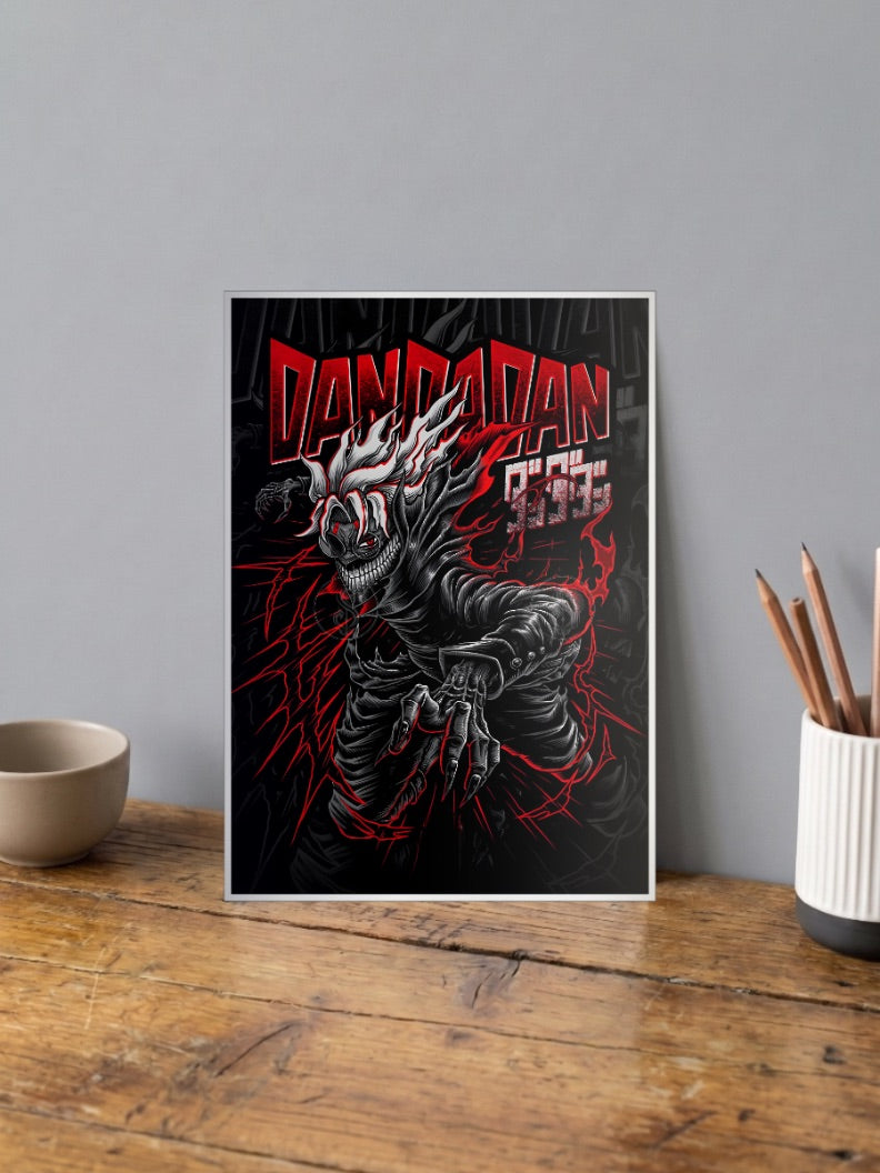 Dandadan Skull Demon Art Anime Poster