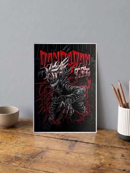Dandadan Skull Demon Art Anime Poster