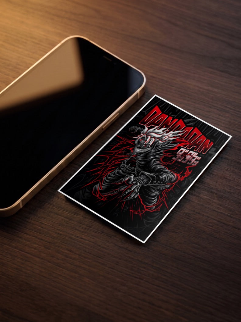 Dandadan Skull Demon Art Anime Poster