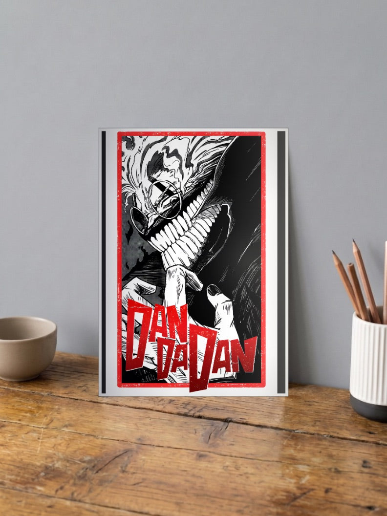 Turbo Granny Demon Face Anime Poster