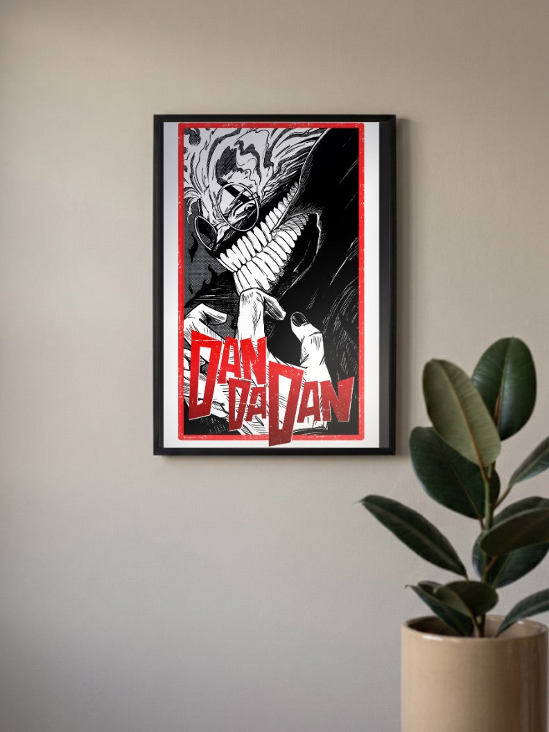 Turbo Granny Demon Face Anime Poster