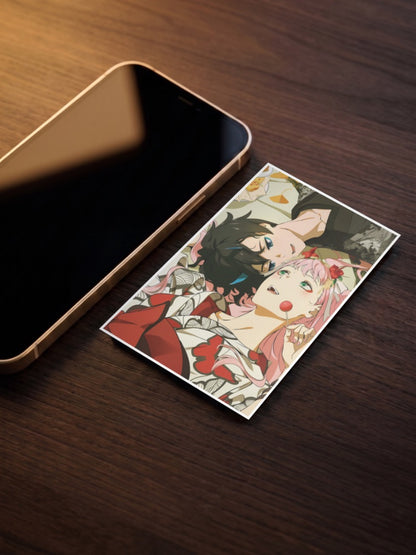 Hiro And Zero Two Together Anime Poster