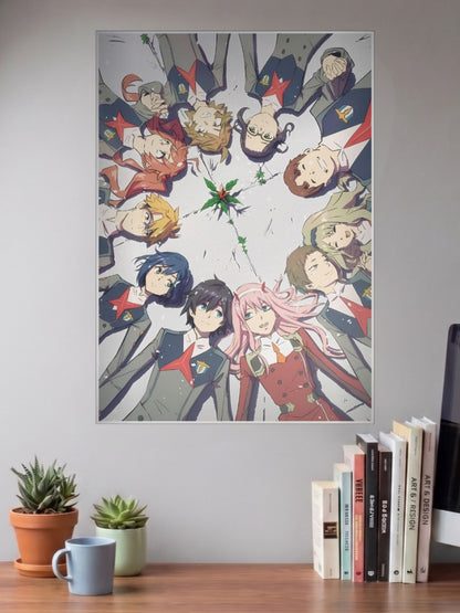 Darling Franxx Cast Circle Anime Poster