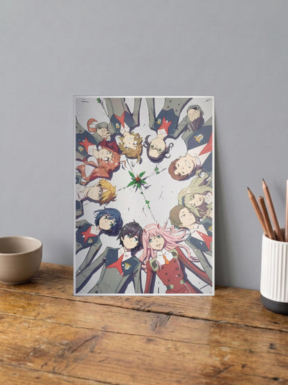 Darling Franxx Cast Circle Anime Poster