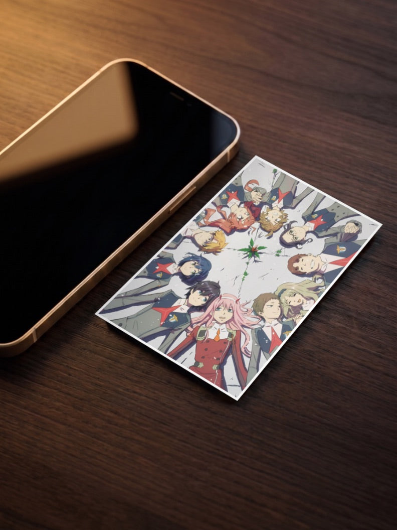 Darling Franxx Cast Circle Anime Poster