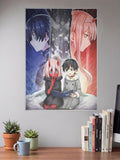 Chibi Hiro And Zero Two Anime Poster