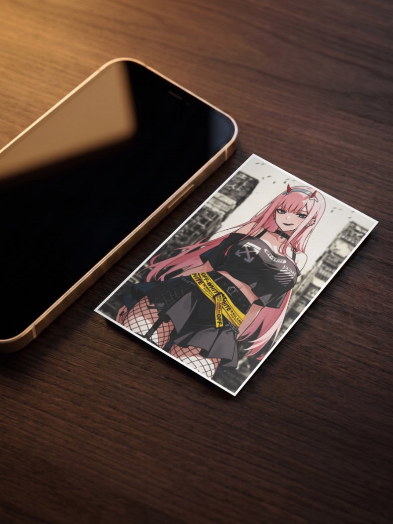 Zero Two Streetwear Style Anime Poster