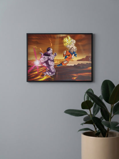 Goku Super Saiyan x Frieza Poster
