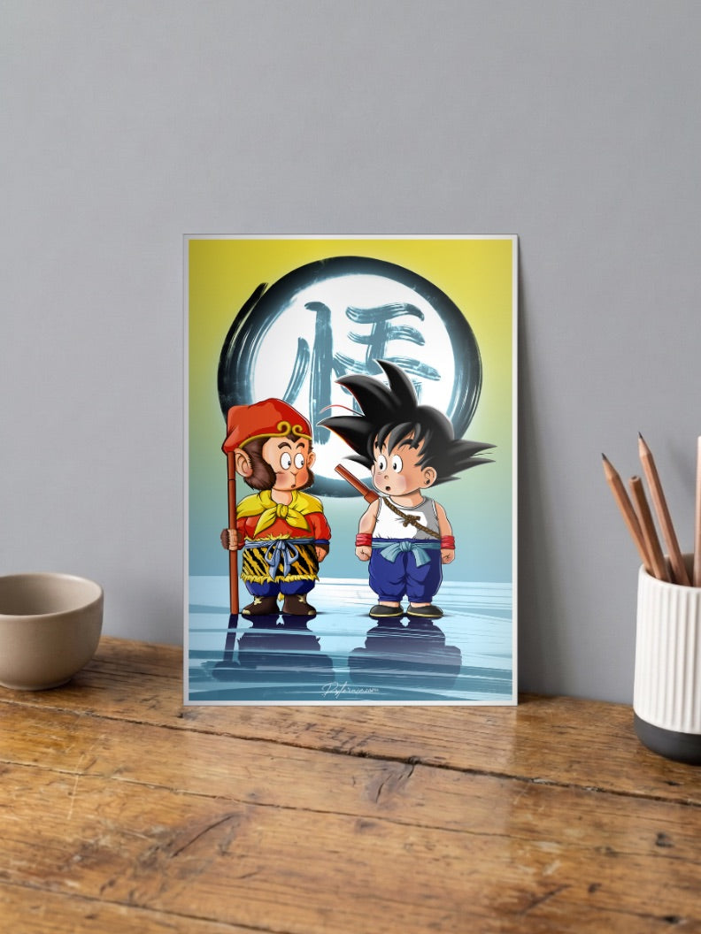 Goku Kid Duo Poster