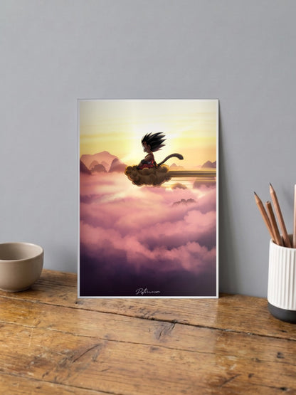 Goku on Kintoun Poster