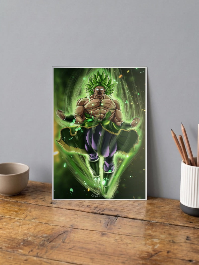 Broly Beast Mode Poster