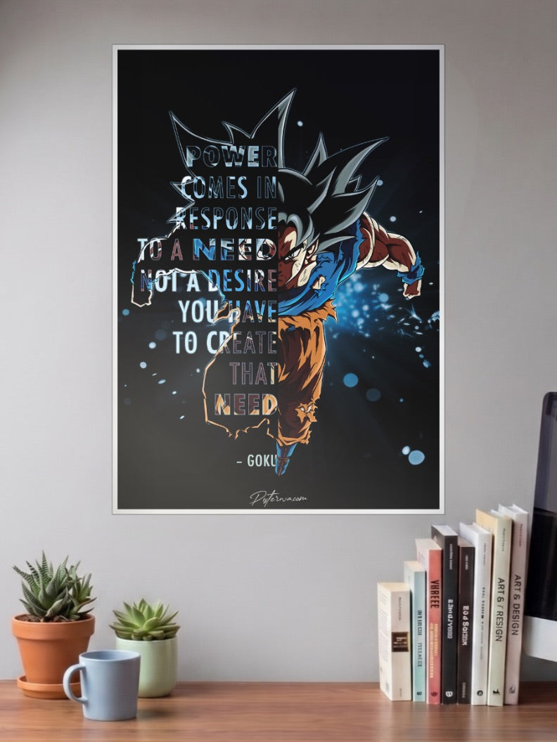 Goku Motivation Poster