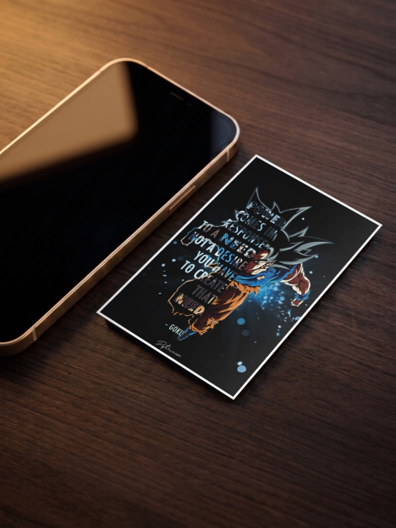 Goku Motivation Poster