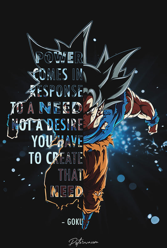 Goku Motivation Poster