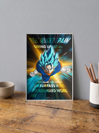 Gogeta Quote | Dragon Ball Z | Anime Poster