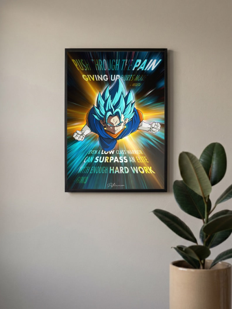 Gogeta Quote | Dragon Ball Z | Anime Poster
