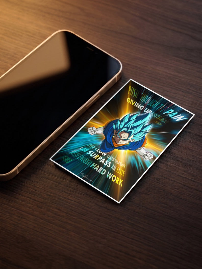 Gogeta Quote | Dragon Ball Z | Anime Poster