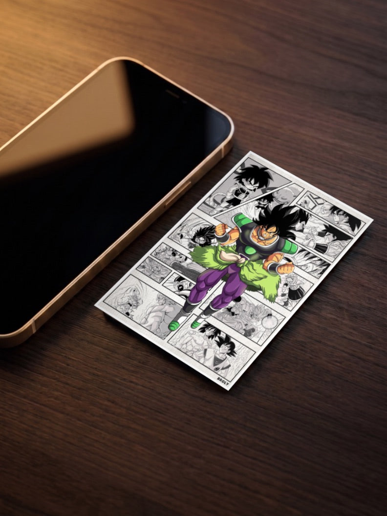 Broly Comic Strip Poster