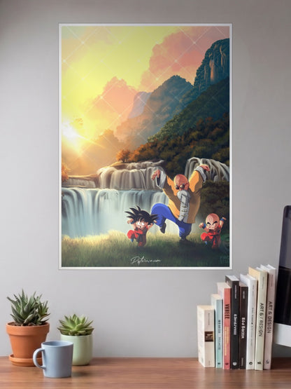 Dragon Ball Z GOKU VEGETA toon Poster