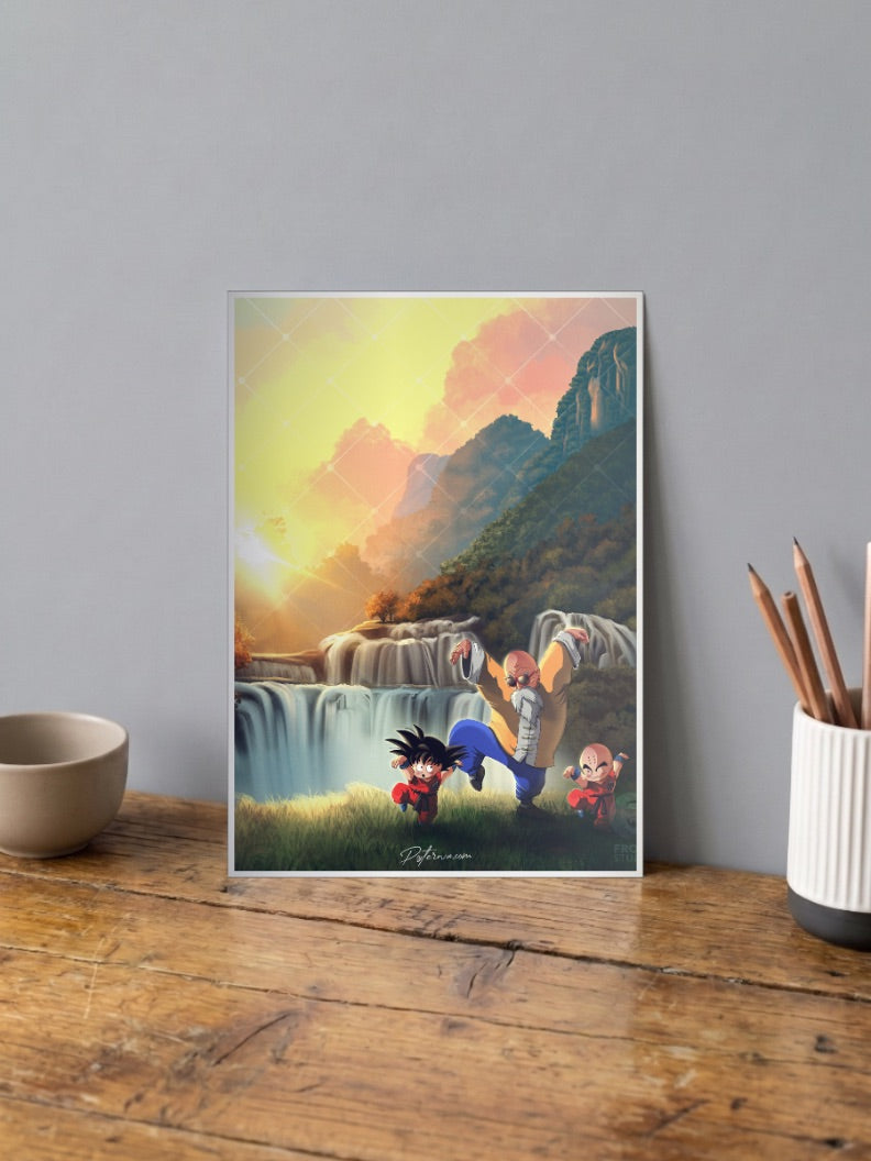 Dragon Ball Z GOKU VEGETA toon Poster