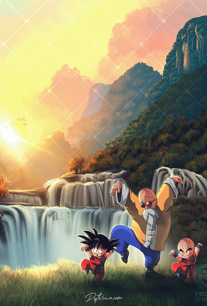 Dragon Ball Z GOKU VEGETA toon Poster