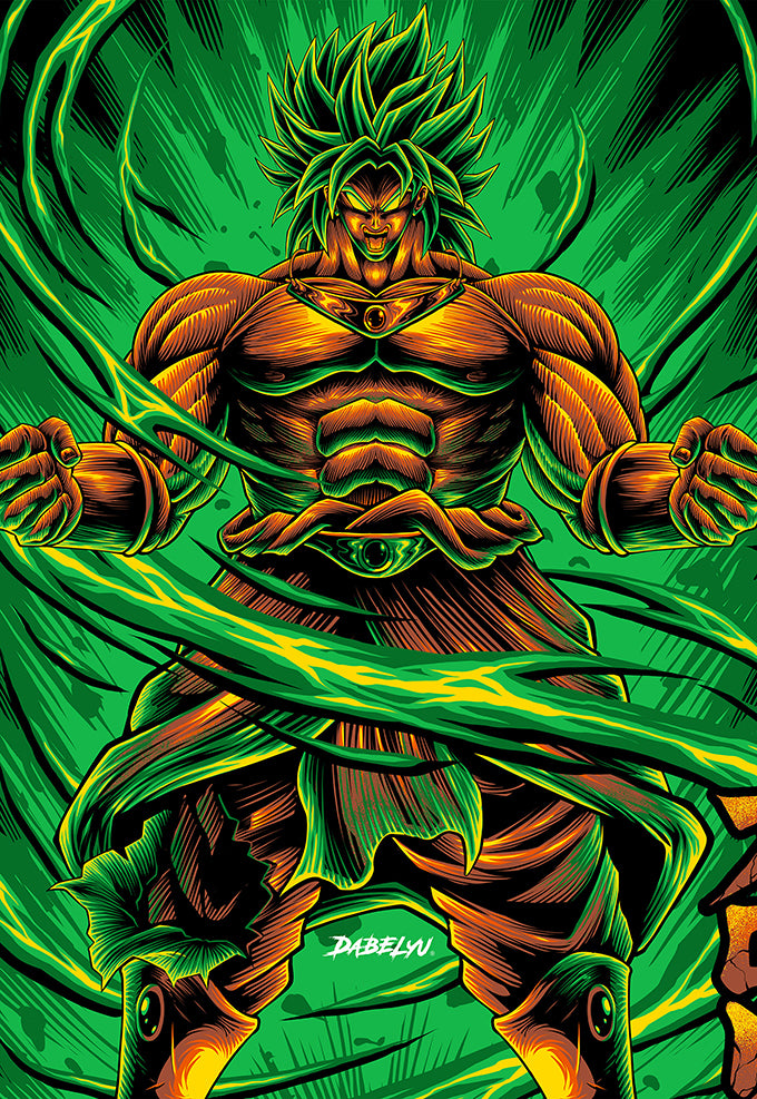 Broly Saiyaan Mode Poster