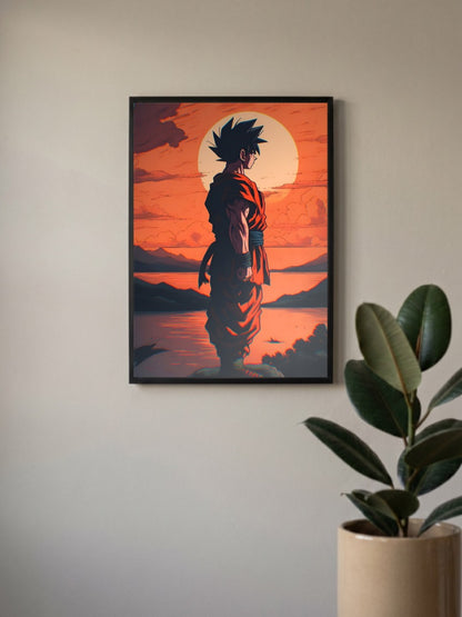 DRAGON BALL GOKU SUNSET Poster