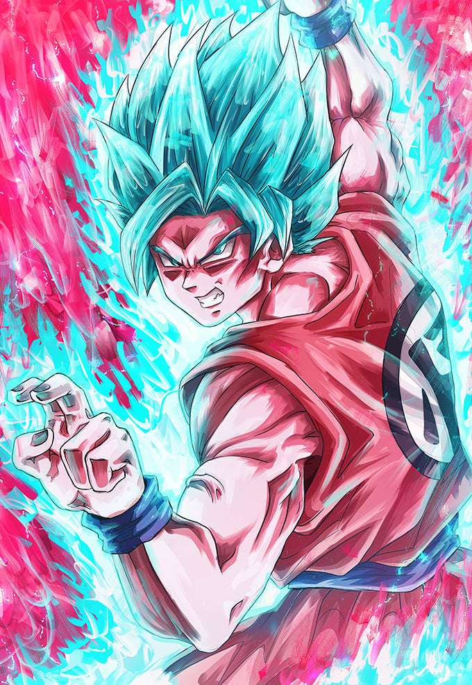 Super Saiyan God Goku Poster – Posterwa