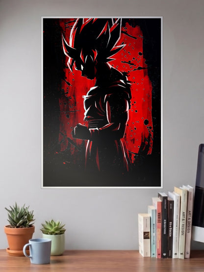 Dragon Ball Z GOKU Red and Black Poster