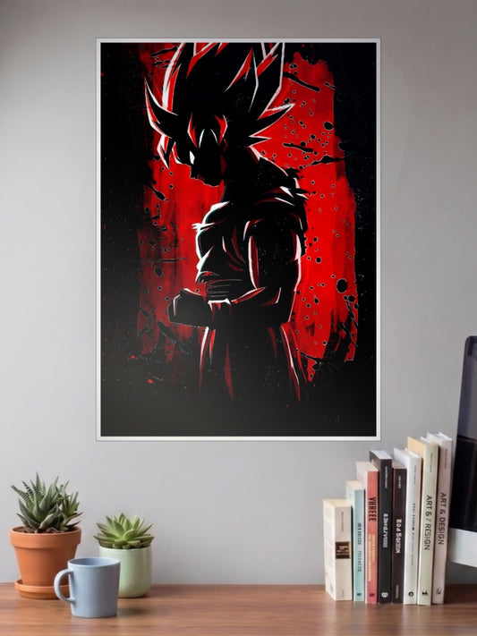 Dragon Ball Z GOKU Red and Black Poster