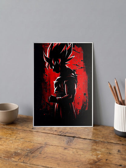 Dragon Ball Z GOKU Red and Black Poster