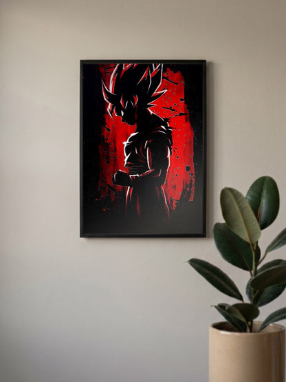 Dragon Ball Z GOKU Red and Black Poster