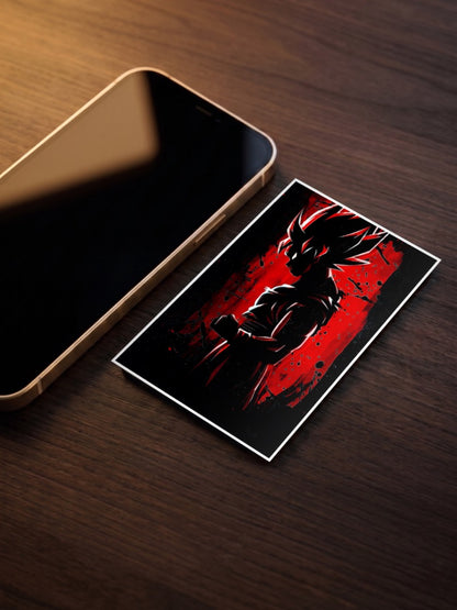 Dragon Ball Z GOKU Red and Black Poster